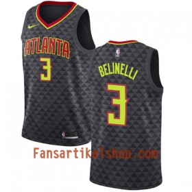 NBA Atlanta Hawks Trikot Marco Belinelli 3 Nike 2017-18 Schwarz Swingman - Herren